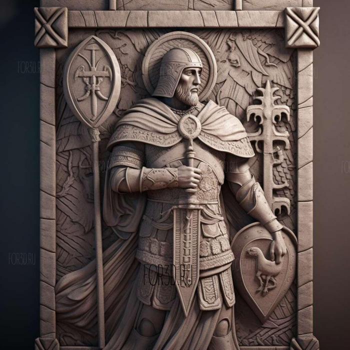 Knights Templar 2 stl model for CNC